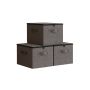 Hoiukastide komplekt Relaxdays, 3 tk, Hall, 40 × 24 × 30 cm