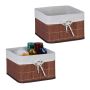 Hoiukorvid Relaxdays, 2 tk, 31 × 20 × 31 cm