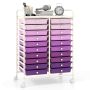 Storage trolley, 20 drawers, 63.5 × 86.36 × 38.1 cm