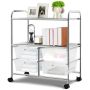 Storage trolley, 4 drawers, 2 shelves, 63.5 × 74.93 × 36.83 cm