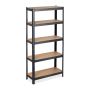 Asjade riiul Relaxdays 10034154.0, 5 riiulit, 75 × 150 × 30 cm