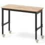 Workbench, 4 height levels, 122 × 51 × 74–104 cm
