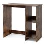 Workbench, with two-tier shelf, Brown, 80 × 74 × 40 cm