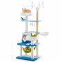 Multi-level cat scratching post, 3 platforms, 23 × 19 × 65 inches