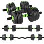 Многофункциональный комплект гантелей и штанги, 3 в 1, 140 × 20 × 20 см