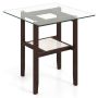 Side table 61x61x62cm., brown