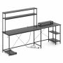 Desk 145x145x147cm., black