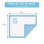 Disposable dog blankets 60x60cm, white/blue