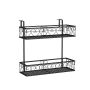 Hanging flower stand 60x33x59cm., black