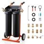 Deioniseeritud vee süsteem VEVOR PRS-TCXC-PT, 2 × 4 l DI-vaiku, 465 × 380 × (840–940) mm