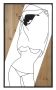 Dekoratiivne seinapaneel Strip B, Must/pruun, 50 × 90 × 2 cm