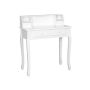 Discreet makeup table without mirror, white