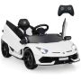 Children's electric car 107x64x46cm., white/black