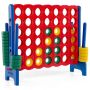 Large four-row game, 4 rows, green/black/red/blue, 46.5 × 16.5 × 40.5 inches
