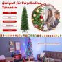 Artificial Christmas tree, 648 branch tops, 270 LEDs, 74 × 180 cm