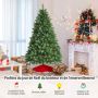 Artificial Christmas tree, 763 branches, 26 pine cones, Green, Ø 122 × 180 cm