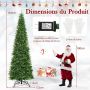 Artificial Christmas tree, 800 LED lights, 5 parts, Ø 360 × 360 cm