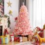 Artificial Christmas tree, with decorations, Pink