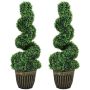 Artificial plant Homcom 30x30x90cm., green/black