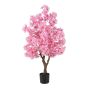 Artificial Cherry Blossom Tree, Pink, 15 × 13 × 118 cm