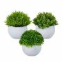 Kunsttaimede komplekt Relaxdays 10050348_469, 3 tk, Ø 10 × 12 cm