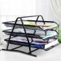 Document tray, 3-tier, 34.8 × 24.9 × 29.9 cm