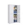 Dokumendikapp SONGMICS OMC016G01, 4 ust, 5 riiulit, Hall, 40 × 80 × 180 cm