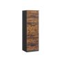 Dokumendikapp VASAGLE, 3 lukustatavat sahtlit, Pruun/must, 41 × 135,5 × 40 cm