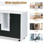 File cabinet, 2 drawers, White, 90 × 69.5 × 35 cm