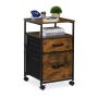 Dokumendikapp Relaxdays 10051052.0, 2 sahtlit, 40 × 68 × 40 cm