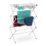 Pesukuivatusrest Relaxdays, tornikujuline, 6 tasandit, 11 pulka, 73 × 105 × 37 cm