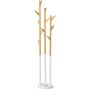 Clothes rack Homcom 30.5x30.5x174.5cm., white/light brown