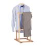 Riidestange Relaxdays 10021319.0, 2 ristpuud, 3 osa, Pruun, 47 × 102 × 50 cm