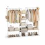 Riidestange SONGMICS HOME RGR012K01, 6 riiulit, Beež/valge, 163,6 × 175,3 × 33,8 cm