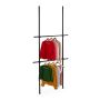 Rõivaste hoiustamissüsteem Relaxdays 10051387.0, 2 reguleeritavat latti, 75–120 × 165–300 × 11 cm