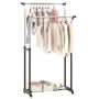 Clothes rack, 2 rods, 87.6 × 50.8 × 106.7–175.3 cm