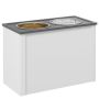 Bowls with stand PawHut 60x30x42cm., various colors
