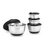 Kausside komplekt Relaxdays BOWLY, 4 tk, 14,5 × 25,5 × 25,5 cm