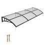 Uksevarikatus VEVOR CZPC40X120T-C, Äravooluga, Läbipaistev, 965 × 2975 × 275 mm