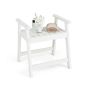 Shower bench, with handles and armrests, 23 × 20.5 × 24 in