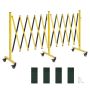 Kahekordne tööstuslik turvapiire VEVOR XSJ-S-0006, Kollane/must, 450–5460 × 588 × 1020 mm