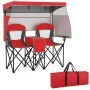Double outdoor chair, 2 seats, Red, 163 × 72 × 153 cm
