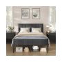 VASAGLE double bed frame, 207 × 141.5 × 104 cm