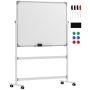 Double-sided magnetic board Homcom 127x50x165cm., white/gray