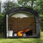 Bike storage tent, 7-8 bikes, Black, 254 × 192 × 215 cm