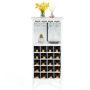 Wine rack 42x24.5x96cm., white