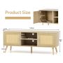 TV table 120x40x40.5cm., light brown