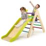 Climbing triangle with slide, various colors