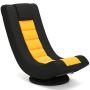 Armchair 65x47x80cm., black/yellow