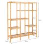 Plant shelf 114x31x141cm., light brown